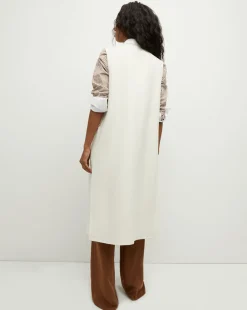 Veronica Beard Jackets & Outerwear*Hoxton Long Vest in Ivory