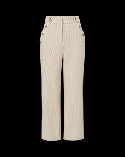 Veronica Beard Pants*Hunter Seersucker Pant in Khaki/White