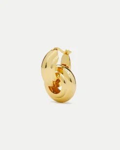Veronica Beard Accessories|The Veronicas' Favorites*Interlocking Hoop Earring Gold