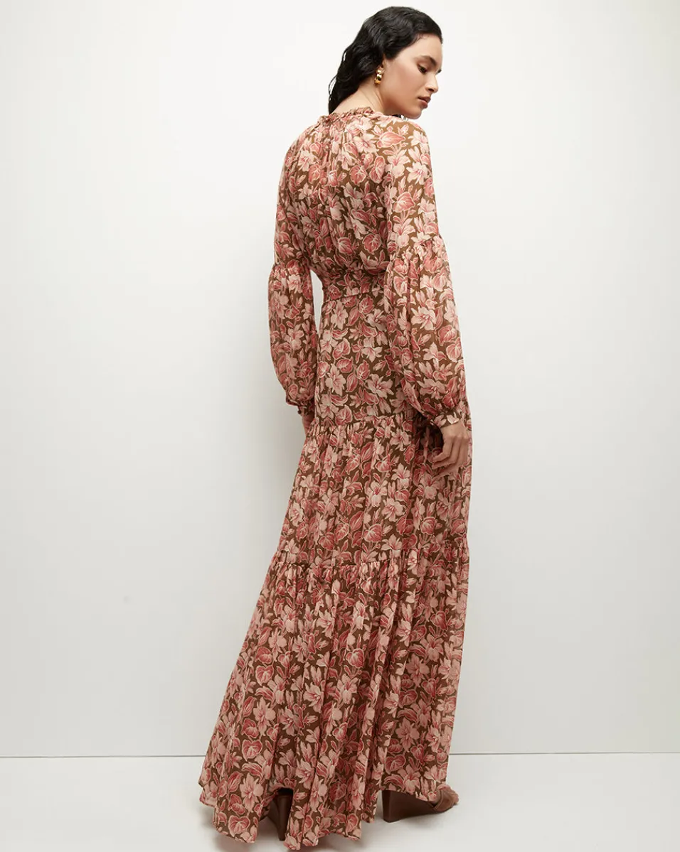 Veronica Beard Dresses*Isra Silk Dress in Deep Ochre Multi DeepOchreMulti