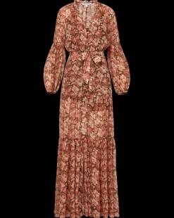Veronica Beard Dresses*Isra Silk Dress in Deep Ochre Multi DeepOchreMulti