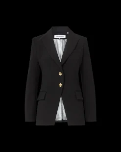 Veronica Beard Jackets & Outerwear|Matching Sets*Izara Dickey Jacket in | Blazer Black