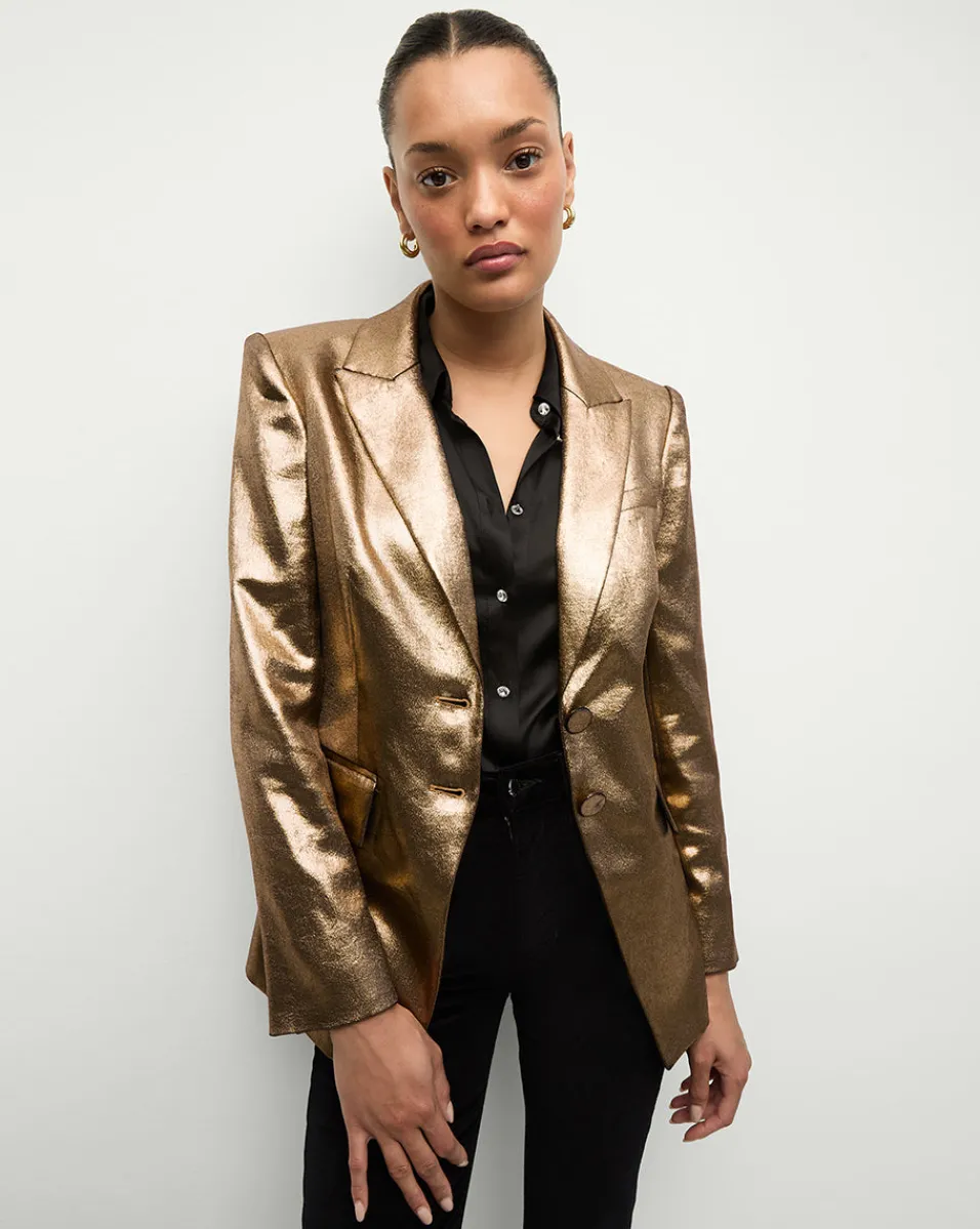 Veronica Beard Jackets & Outerwear|Matching Sets*Izara Dickey Jacket in Vintage Gold x Poppy Delevingne VintageGold