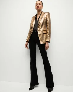 Veronica Beard Jackets & Outerwear|Matching Sets*Izara Dickey Jacket in Vintage Gold x Poppy Delevingne VintageGold