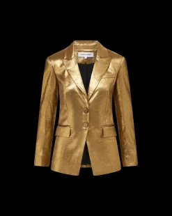 Veronica Beard Jackets & Outerwear|Matching Sets*Izara Dickey Jacket in Vintage Gold x Poppy Delevingne VintageGold