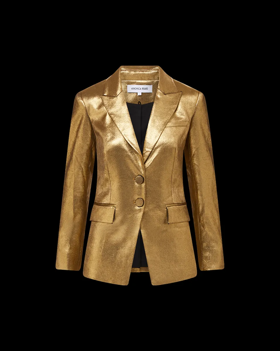 Veronica Beard Jackets & Outerwear|Matching Sets*Izara Dickey Jacket in Vintage Gold x Poppy Delevingne VintageGold