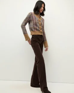 Veronica Beard Sweaters|Tops*Jacira Plaid Cardigan in Russet RussetMulti