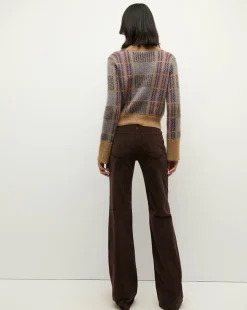 Veronica Beard Sweaters|Tops*Jacira Plaid Cardigan in Russet RussetMulti