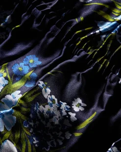 Veronica Beard Dresses*Jackson Stretch-Silk Dress in Navy Multi NavyMulti