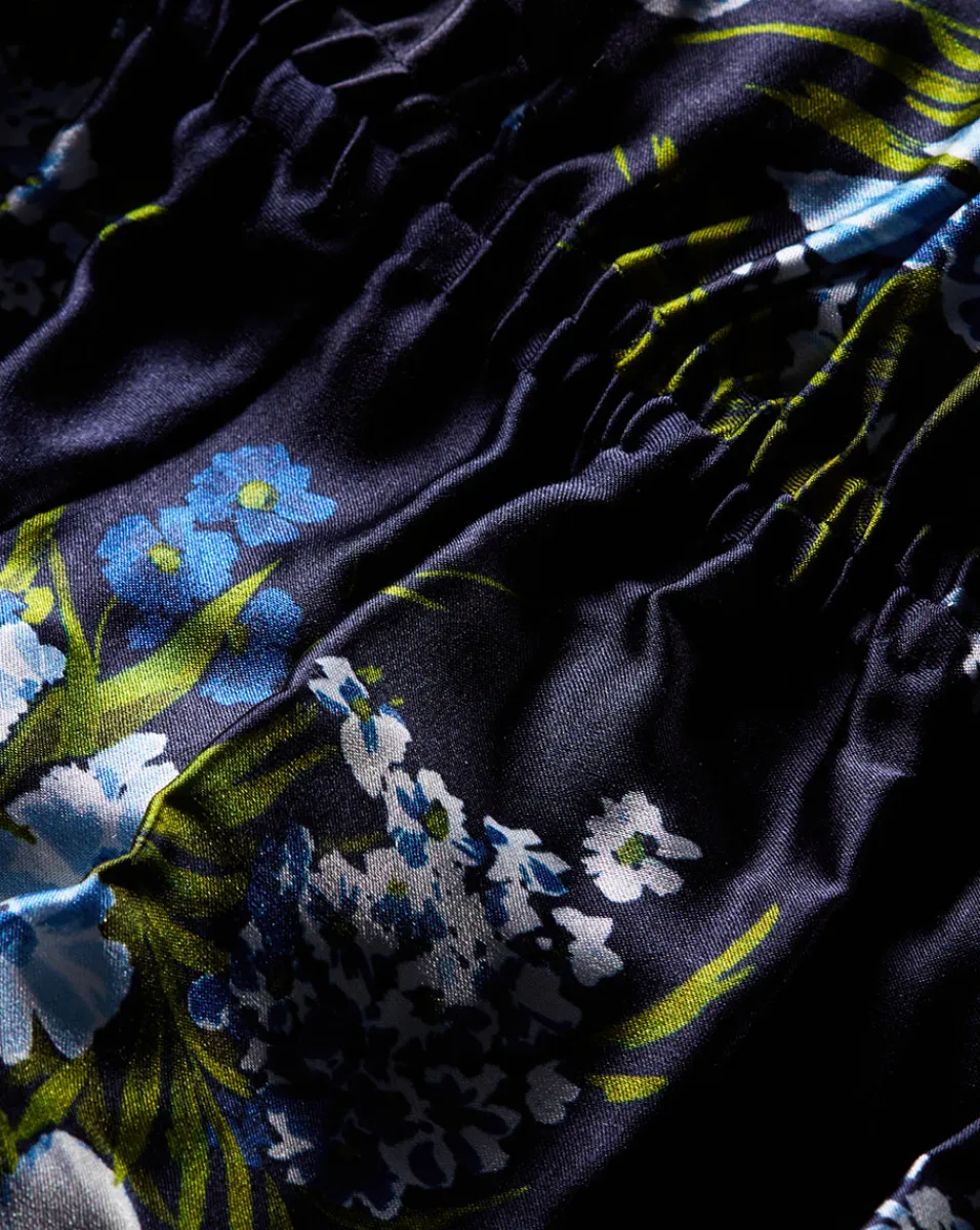 Veronica Beard Dresses*Jackson Stretch-Silk Dress in Navy Multi NavyMulti