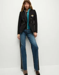 Veronica Beard Jackets & Outerwear*Jacksonville Jaguars Dickey Jacket in Black/Gold JacksonvilleJaguars