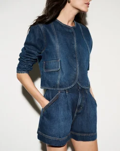 Veronica Beard Skirts & Shorts*Jaffe Denim Short in Bright Blue BrightBlue