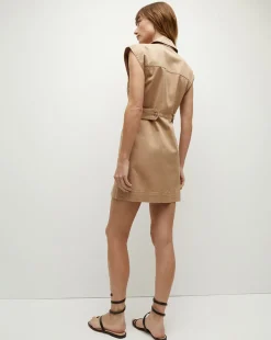 Veronica Beard Dresses*Jax Cotton Shirtdress in Khaki