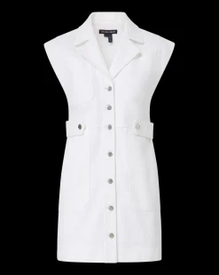Veronica Beard Dresses*Jax Denim Shirtdress White