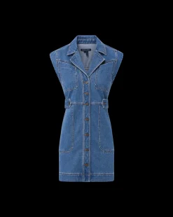 Veronica Beard Dresses*Jax Denim Shirtdress in Light Cornflower LightCornflower