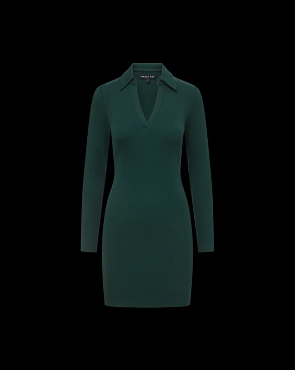 Veronica Beard Dresses*Jaxley Polo Dress in Green Pine