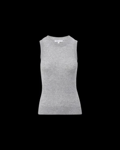 Veronica Beard Tops|Sweaters*Jerrel Cashmere Tank Top in Heather Grey HeatherGrey