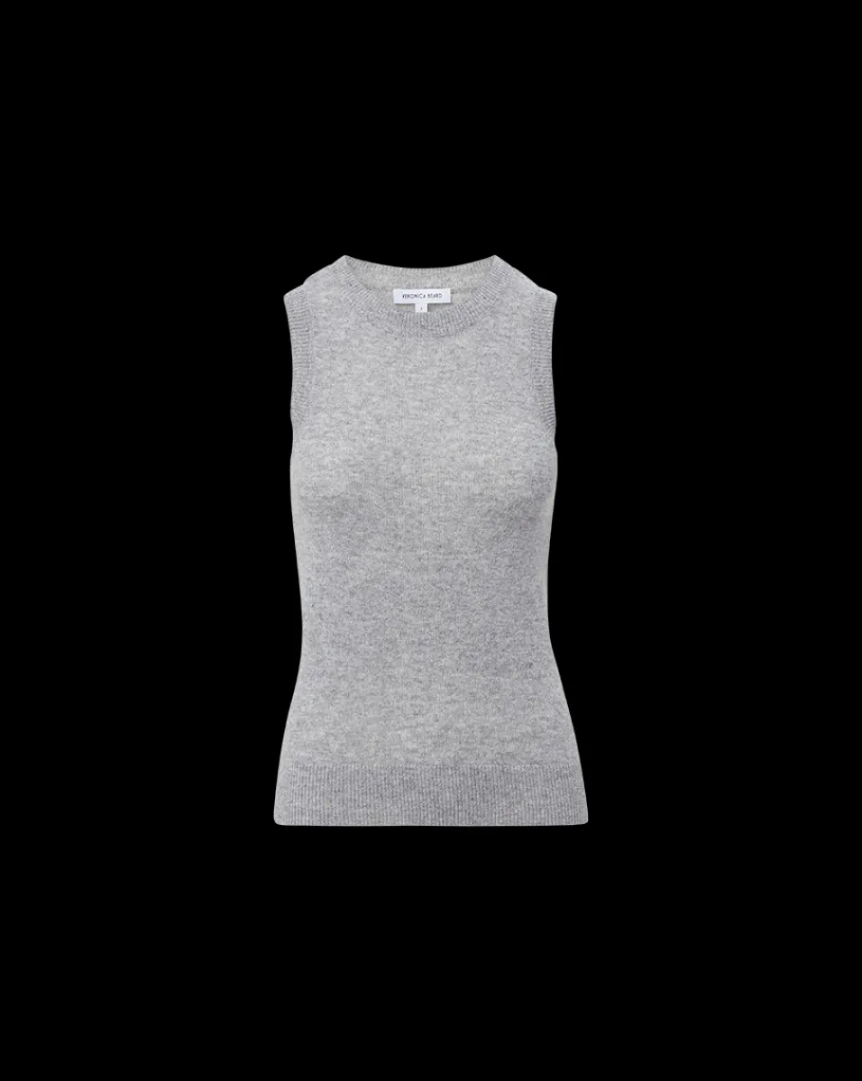 Veronica Beard Tops|Sweaters*Jerrel Cashmere Tank Top in Heather Grey HeatherGrey