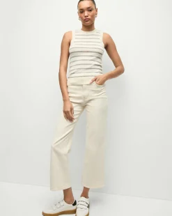 Veronica Beard Tops|Sweaters*Jerrel Striped Cashmere Tank in Ivory/Heather Grey Ivory/HeatherGrey