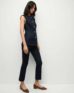 Veronica Beard Tops|Matching Sets*Jessup Denim Vest in Dark Oxford DarkOxford