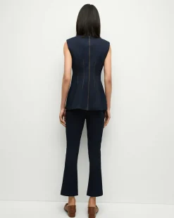 Veronica Beard Tops|Matching Sets*Jessup Denim Vest in Dark Oxford DarkOxford