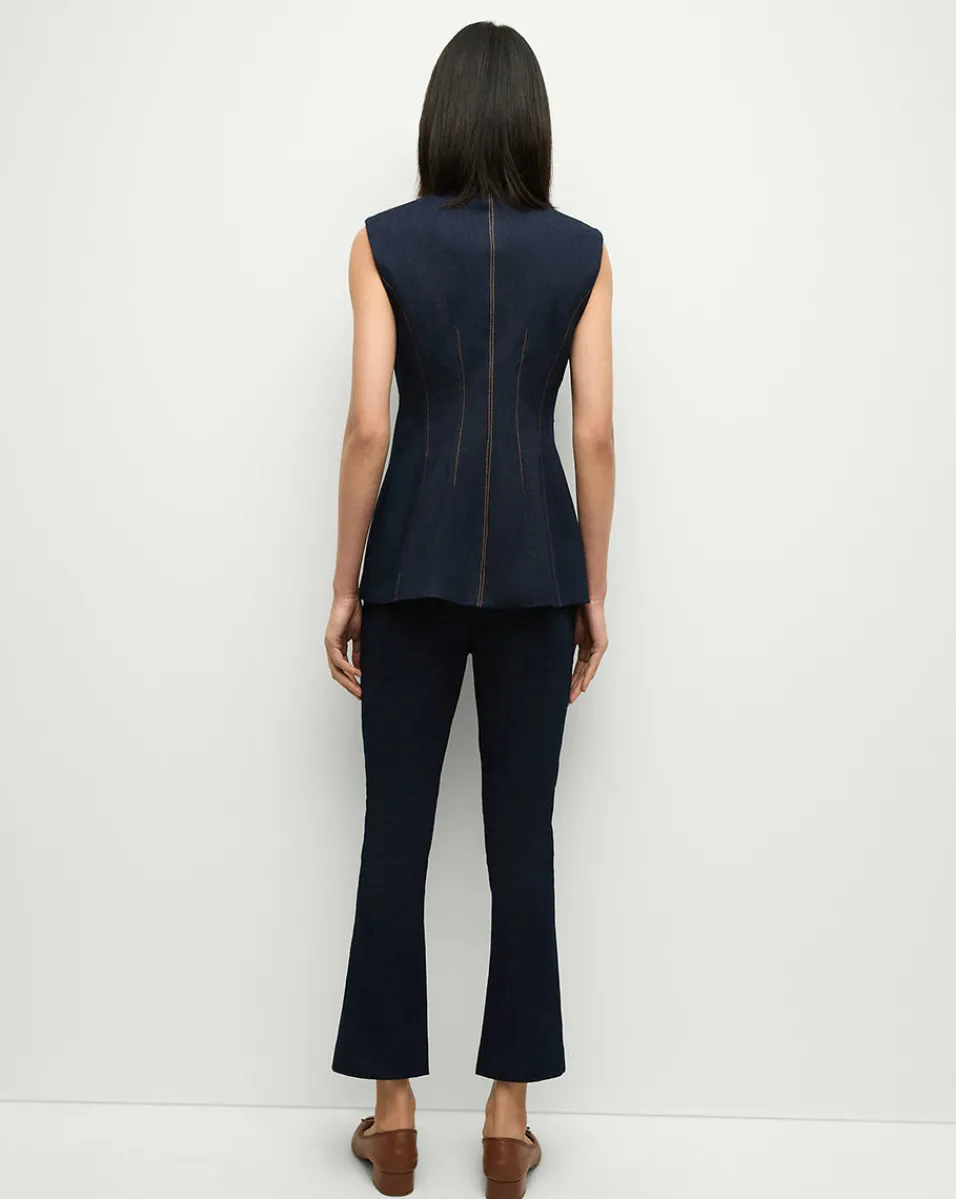 Veronica Beard Tops|Matching Sets*Jessup Denim Vest in Dark Oxford DarkOxford