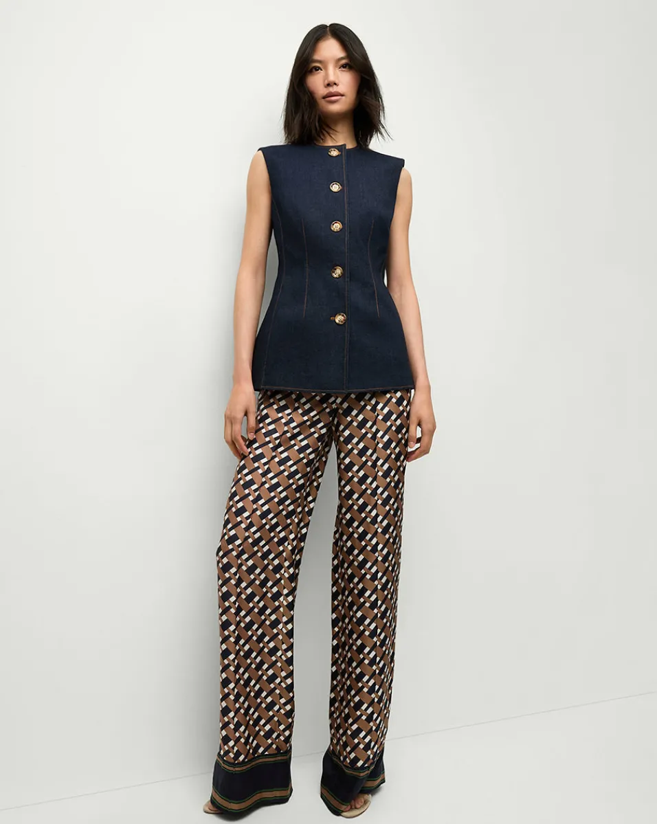 Veronica Beard Tops|Matching Sets*Jessup Denim Vest in Dark Oxford DarkOxford