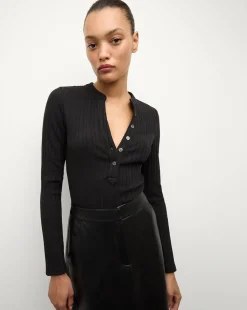 Veronica Beard Tops*Jocelyn Henley Shirt in Black