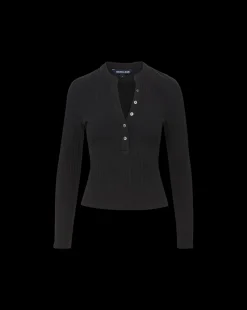 Veronica Beard Tops*Jocelyn Henley Shirt in Black