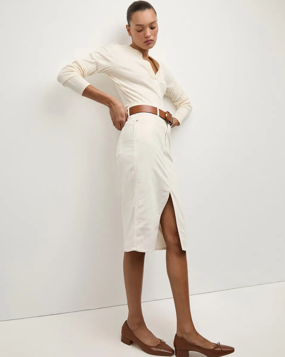 Veronica Beard Tops*Jocelyn Henley Shirt in Ivory