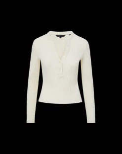 Veronica Beard Tops*Jocelyn Henley Shirt in Ivory