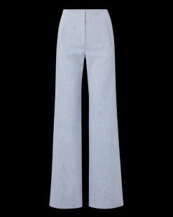 Veronica Beard Pants*Jude Metallic Pinstripe Pant in Blue Oasis BlueOasis