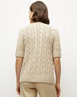 Veronica Beard Tops|Sweaters*Julietta Silk-Linen Cardigan in Stone Khaki StoneKhaki