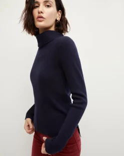 Veronica Beard Sweaters|Tops*Jurnee Cashmere Turtleneck Navy