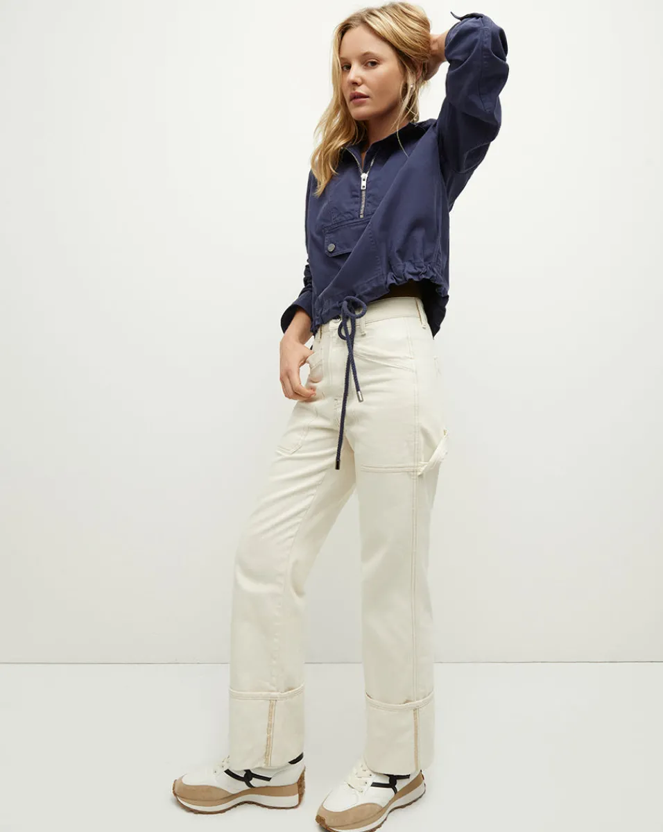 Veronica Beard Jackets & Outerwear*Kaeli Twill Half-Zip Anorak in Marine