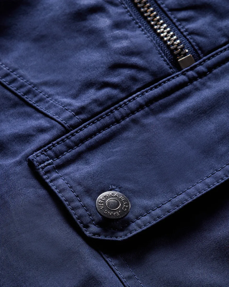 Veronica Beard Jackets & Outerwear*Kaeli Twill Half-Zip Anorak in Marine