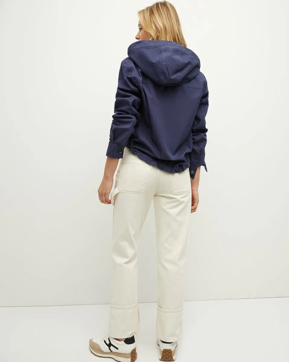 Veronica Beard Jackets & Outerwear*Kaeli Twill Half-Zip Anorak in Marine