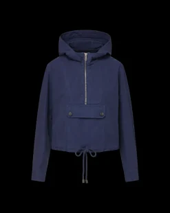 Veronica Beard Jackets & Outerwear*Kaeli Twill Half-Zip Anorak in Marine
