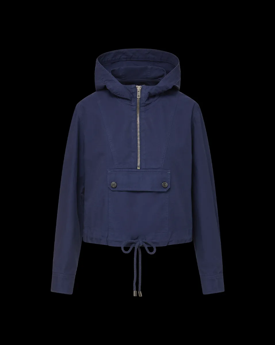Veronica Beard Jackets & Outerwear*Kaeli Twill Half-Zip Anorak in Marine