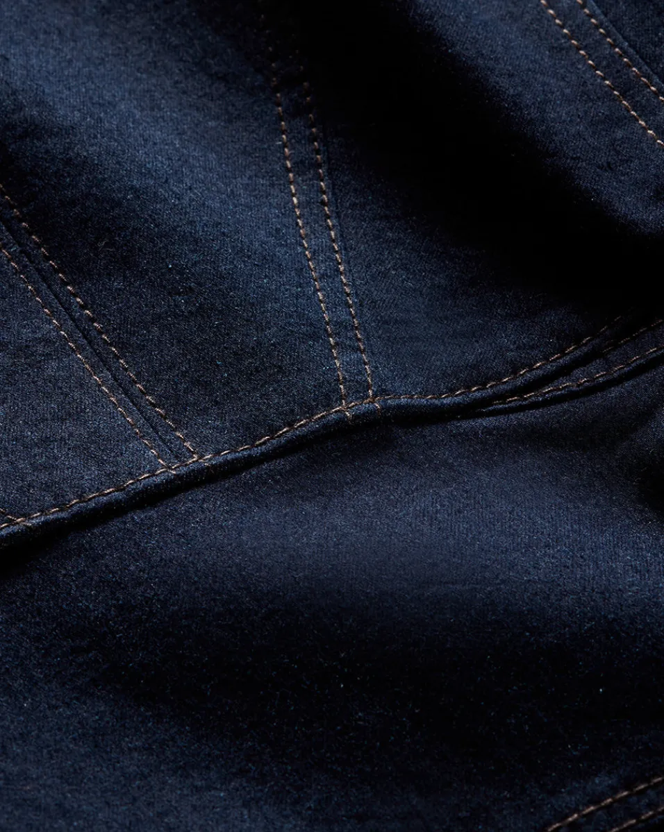 Veronica Beard Dresses*Karrigan Denim Midi Dress in Dark Wash MidnightWash