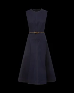 Veronica Beard Dresses*Karrigan Denim Midi Dress in Dark Wash MidnightWash