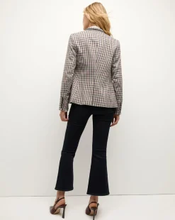 Veronica Beard Jackets & Outerwear|Matching Sets*Katie Plaid Dickey Jacket in Oat, Pink & Red Check OatMulti