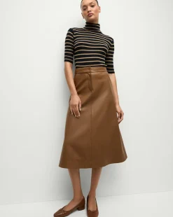 Veronica Beard Tops|Sweaters*Katrina Merino Wool Striped Sweater in Navy & Khaki Navy/Khaki