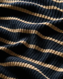 Veronica Beard Tops|Sweaters*Katrina Merino Wool Striped Sweater in Navy & Khaki Navy/Khaki