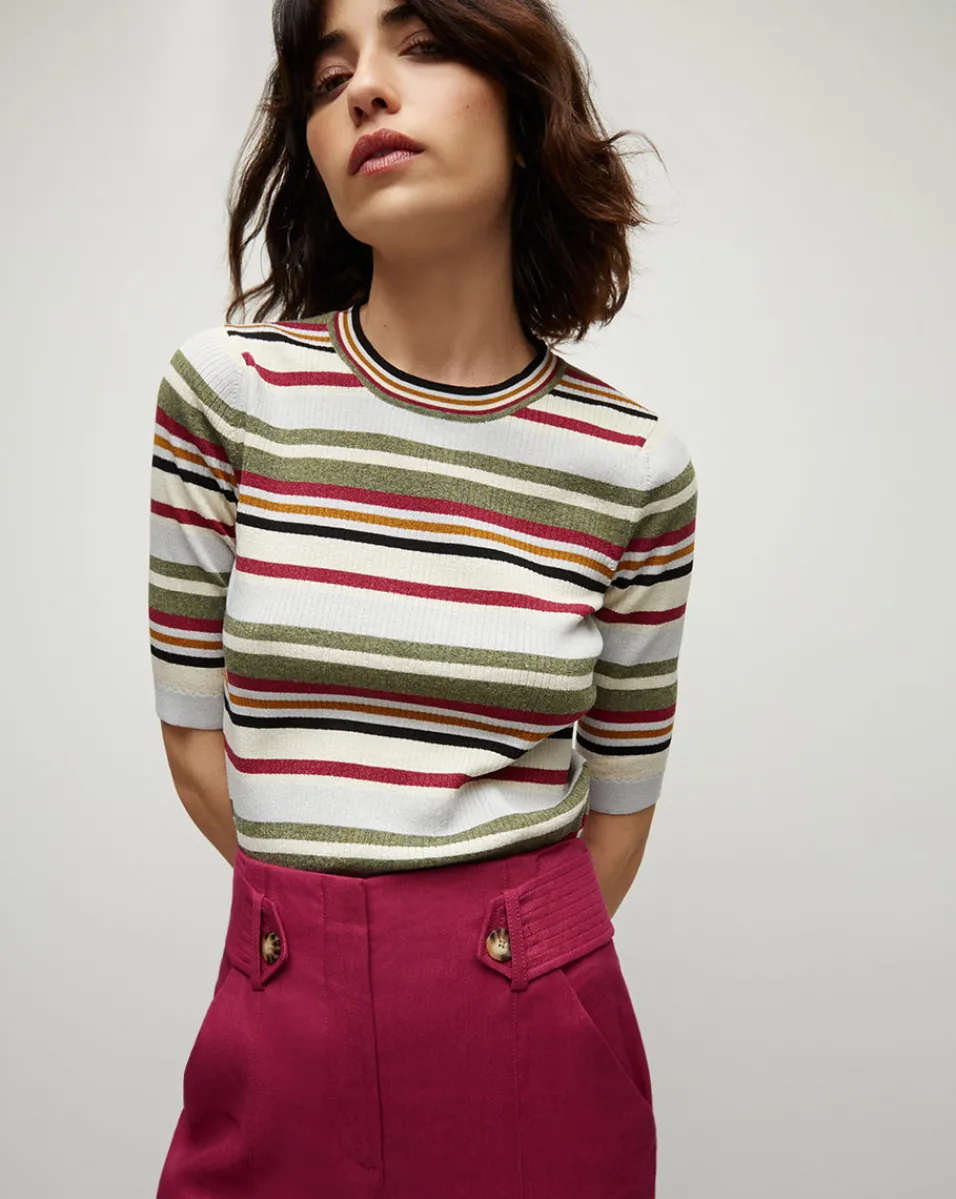Veronica Beard Sweaters|Tops*Kavya color Striped Ribbed Sweater Multi