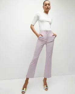 Veronica Beard Pants*Kean Orchid Slim-Leg Pant BarelyOrchid