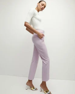 Veronica Beard Pants*Kean Orchid Slim-Leg Pant BarelyOrchid