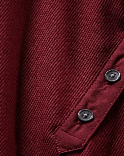 Veronica Beard Tops*Kearney Button-Down Tee in Wine