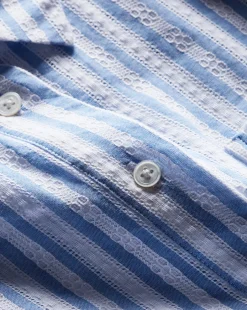 Veronica Beard Tops*Keiko Button-Down Shirt in Blue/White