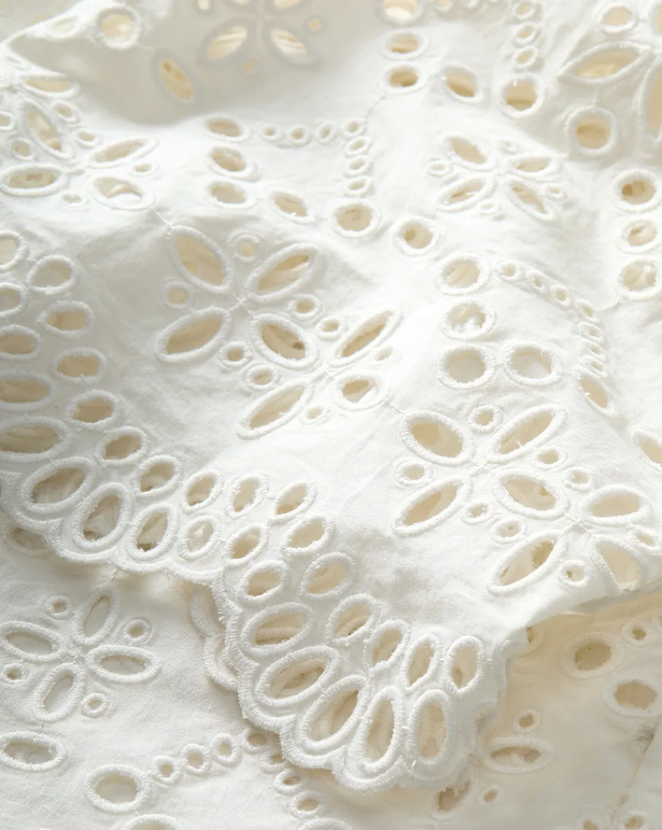 Veronica Beard Pants|Matching Sets*Kemper Cotton Eyelet Pant in Off-White